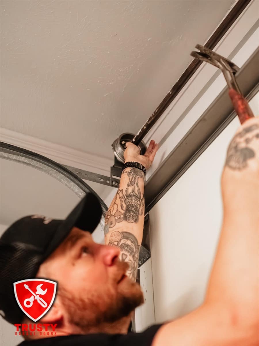 Off-track garage door repair in Plano, TX