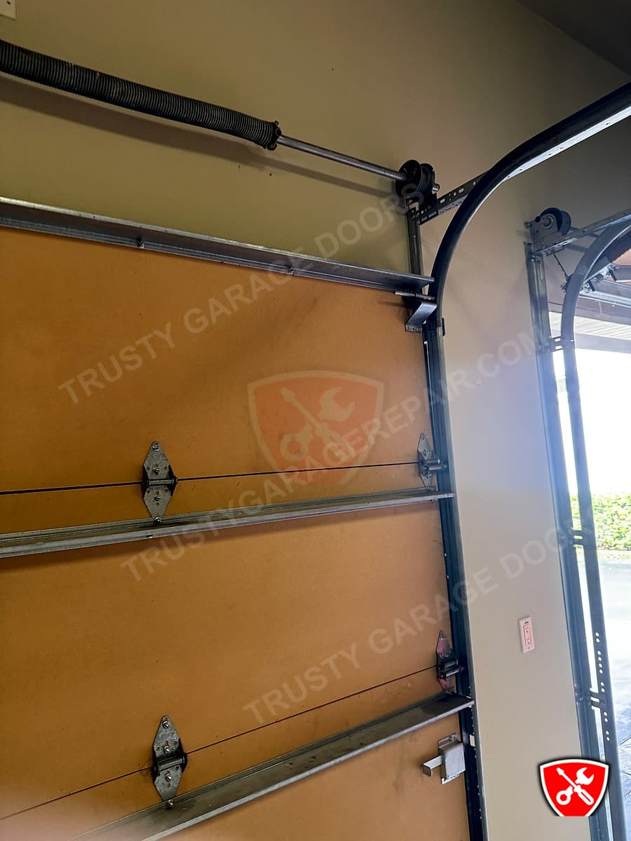 Garage door track repair in Dallas, TX